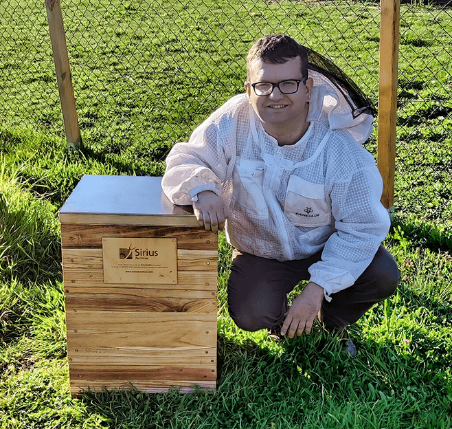 Lukas Lenz - Inhaber der Imkerei Lenz